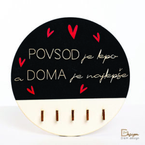Stensko obešalo za ključe