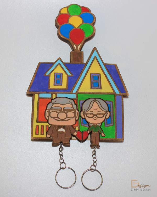 Lesena obeska za ključe "Up" - slika 2