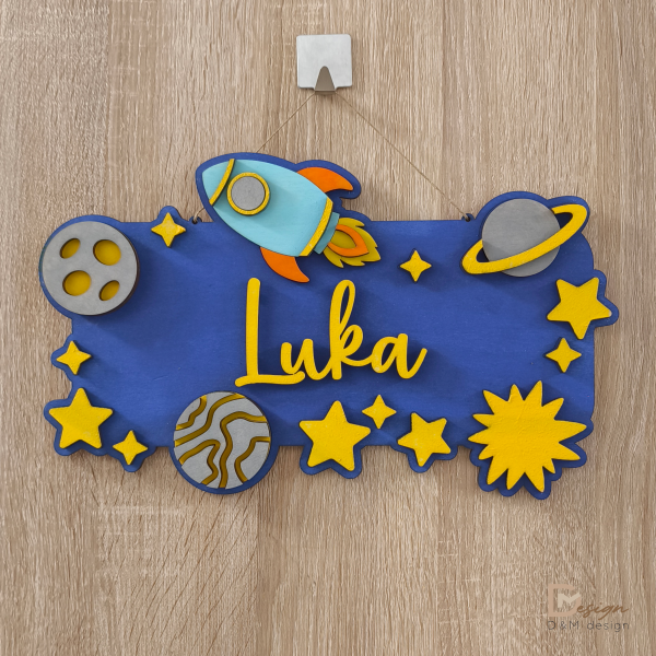 Personaliziran lesen napis - vesolje - slika 2