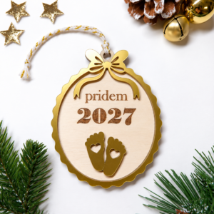 Božični obesek Pridem 2027