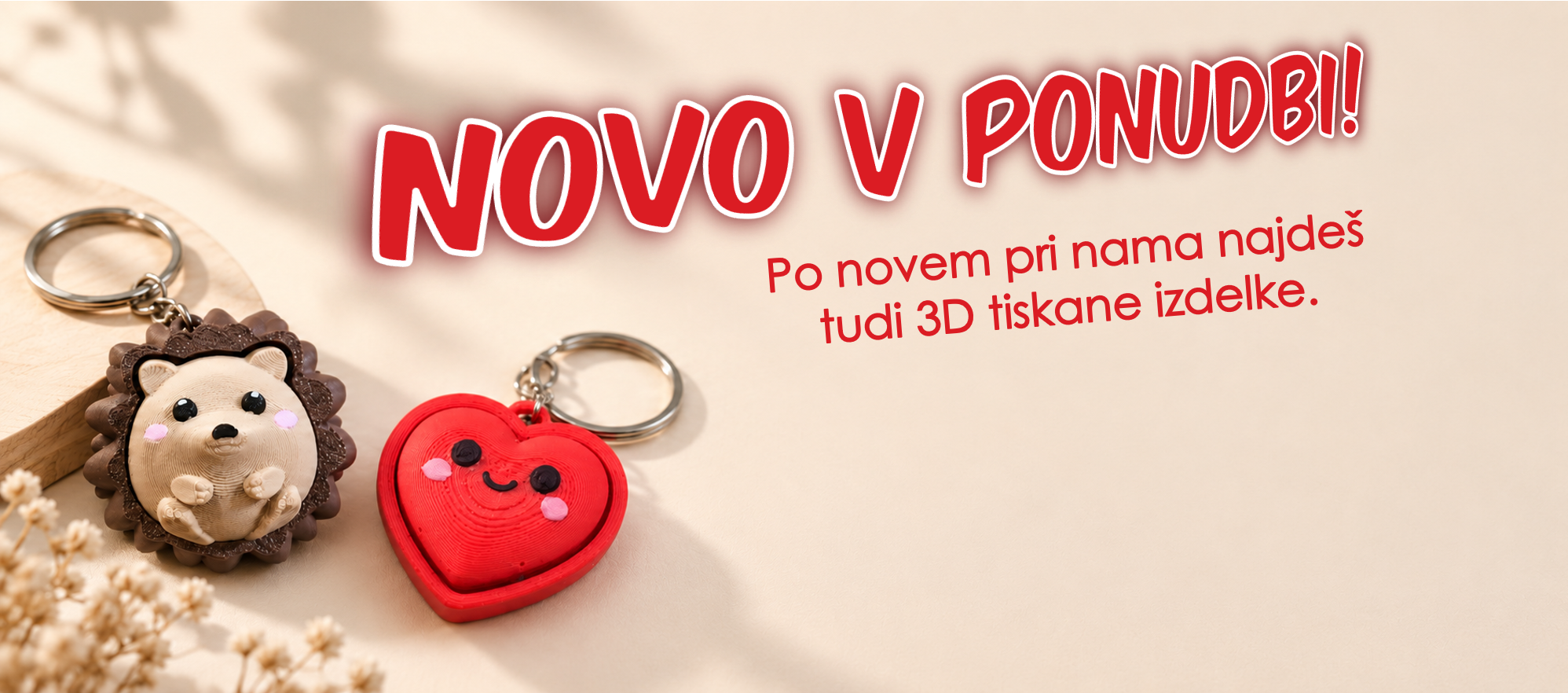 Novo v ponudbi – 3D tiskani izdelki