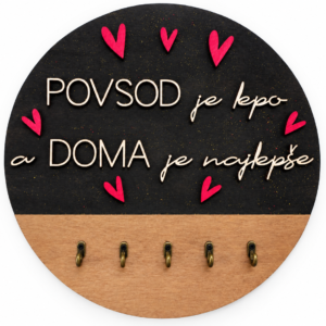 Stensko obešalo za ključe